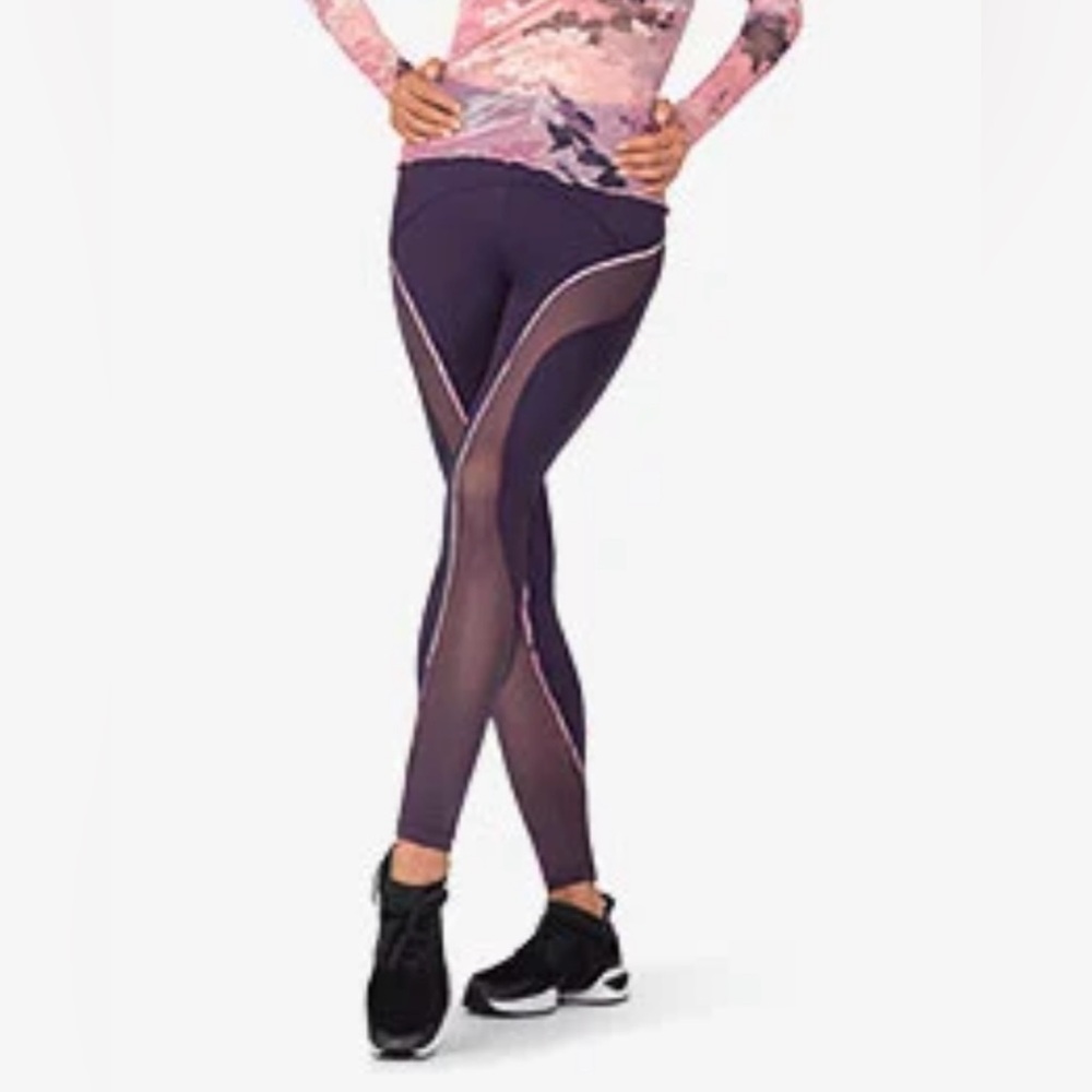 Mariia Mesh/spandex purple XL leggings